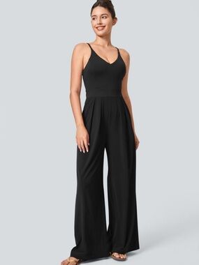 Halara Breezeful Backless Wide Leg Jumpsuit